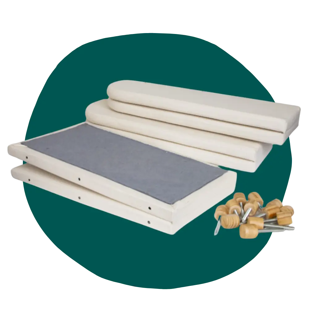 product shot of crawlaroo crawling track tummy time toy to illustrate ease of assembly and non toxic baby safe materials